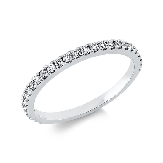 Ring 18 kt WG, 27 Brill. 0,30 ct, TW-si