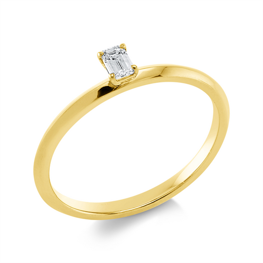 Ring 18 kt GG, 1 Sm.schliff 0,16 ct, TW-si