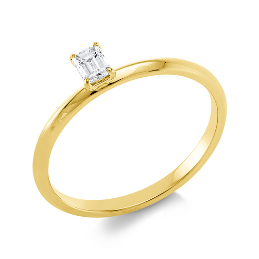Ring 18 kt GG, 1 Sm.schliff 0,21 ct, TW-si