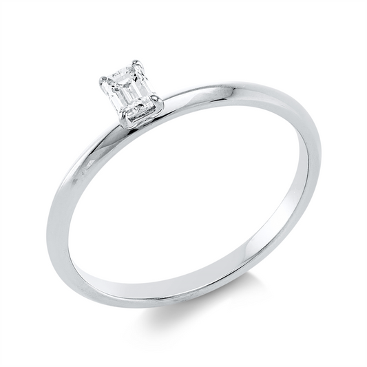 Ring 18 kt WG, 1 Sm.schliff 0,21 ct, TW-si