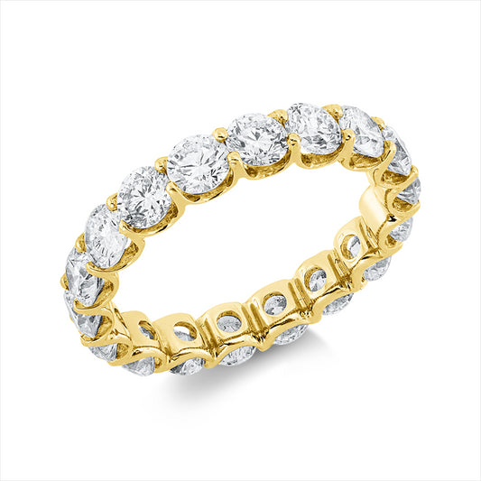 Ring 18 kt GG, 18 Brill. 3,36 ct, TW-si