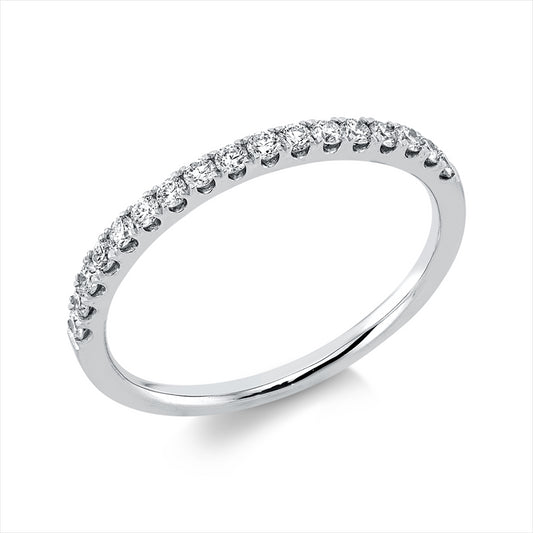 Ring 18 kt WG, 17 Brill. 0,27 ct, TW-si