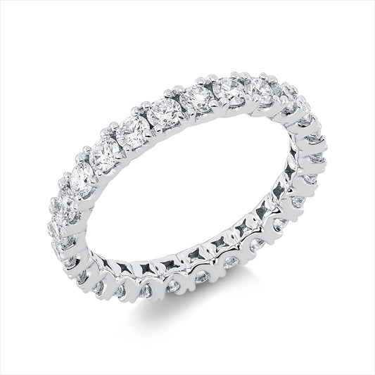 Ring 18 kt WG, 25 Brill. 1,60 ct, TW-si