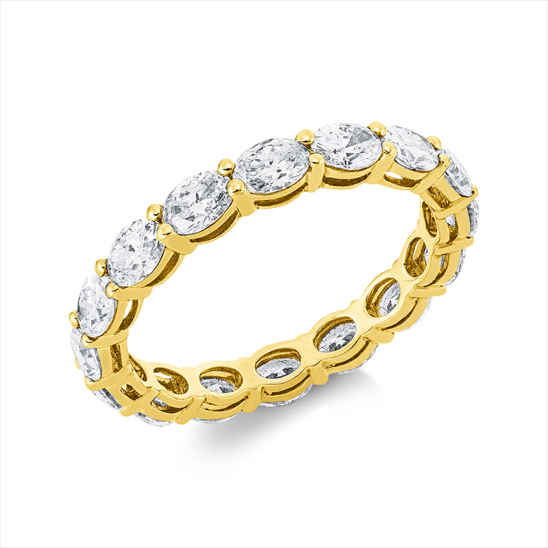 Ring 18 kt GG, 16 Oval 2,38 ct, TW-vsi/si