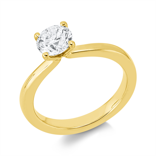 Ring 18 kt GG, GIA5503964871, 1 Brill. 1,00 ct, TW-si
