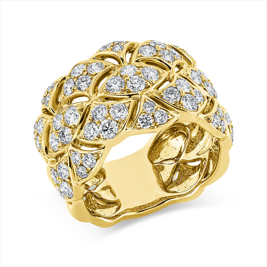 Ring 18 kt GG, 62 Brill. 2,19 ct, TW-vsi