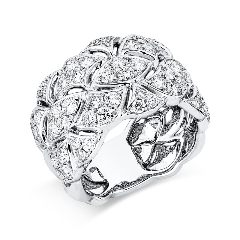 Ring 18 kt WG, 62 Brill. 2,19 ct, TW-vsi