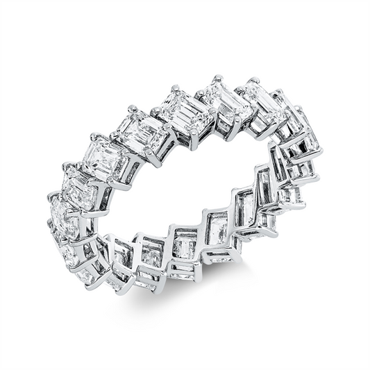 Ring 18 kt WG, 18 Sm.schliff 4,52 ct, TW-vsi/si