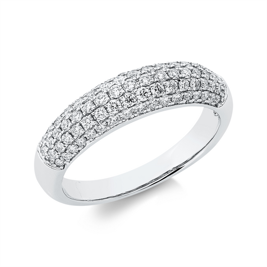 Ring 18 kt WG, 83 Brill. 0,68 ct, TW-si