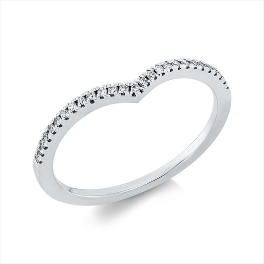 Ring 18 kt WG, 27 Brill. 0,09 ct, TW-si
