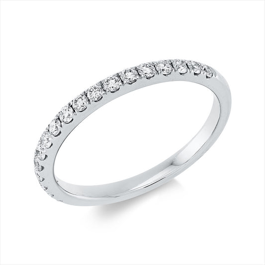 Ring 18 kt WG, 18 Brill. 0,33 ct, TW-vsi/si
