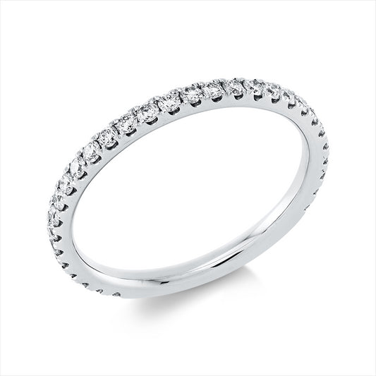 Ring 18 kt WG, 30 Brill. 0,42 ct, TW-vsi/si