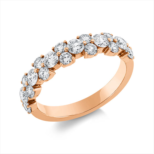 Ring 18 kt RG, 20 Brill. 1,23 ct, I-si