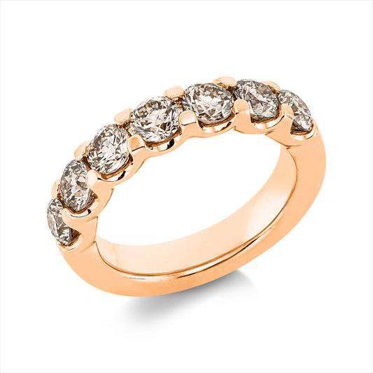 Ring 18 kt RG, Premium Edition, 7 Brill. 2,12 ct, braun-si