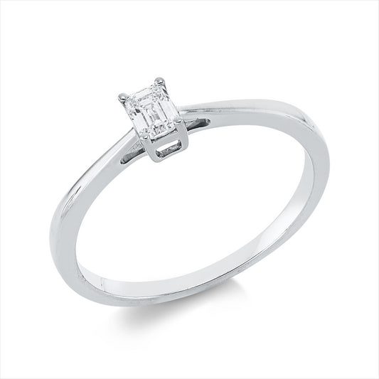 Ring 18 kt WG, 1 Sm.schliff 0,21 ct, TW-si