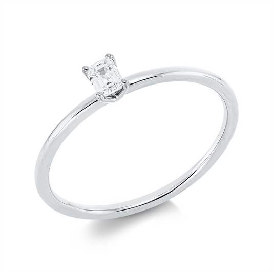 Ring 18 kt WG, 1 Sm.schliff 0,15 ct, TW-si