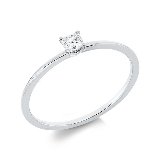 Ring 18 kt WG, 1 Princ. 0,15 ct, TW-si