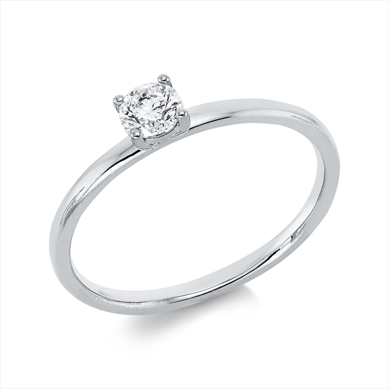 Ring 18 kt WG, 1 Brill. 0,25 ct, TW-si