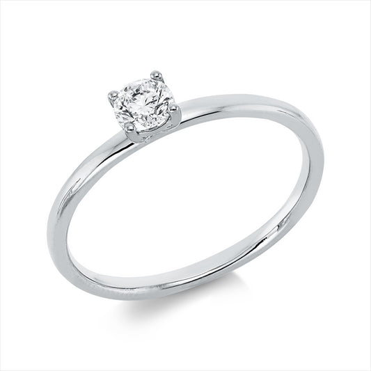 Ring 18 kt WG, 1 Brill. 0,25 ct, TW-si
