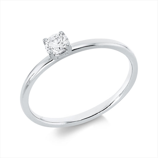 Ring 18 kt WG, 1 Brill. 0,20 ct, TW-si