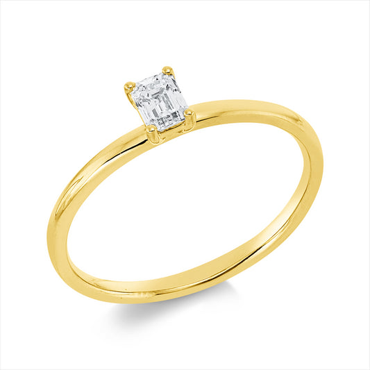 Ring 18 kt GG, 1 Sm.schliff 0,26 ct, TW-si