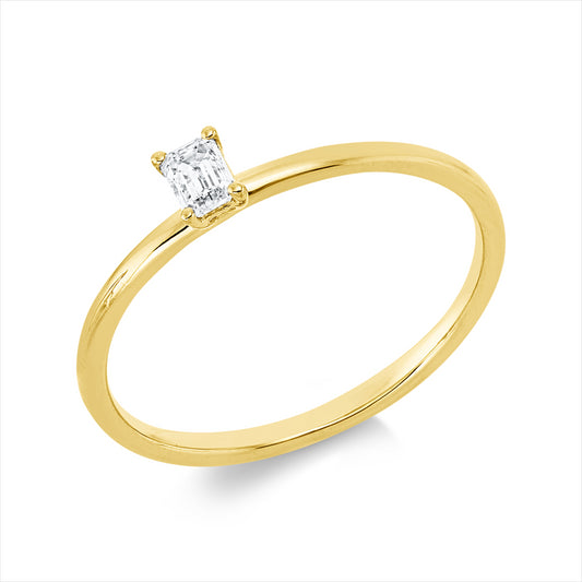 Ring 18 kt GG, 1 Sm.schliff 0,15 ct, TW-si