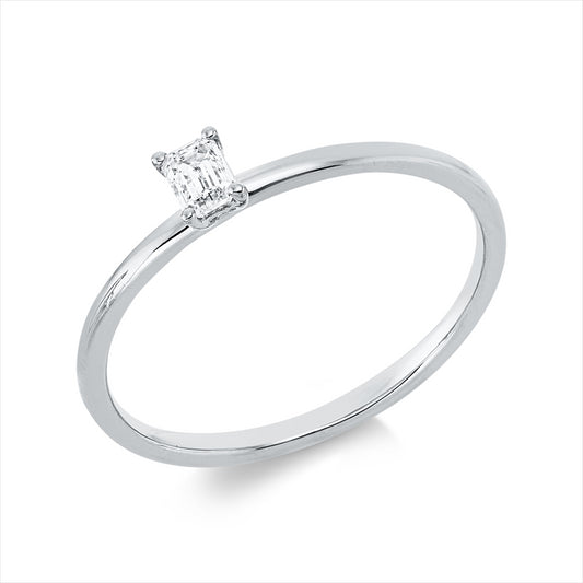 Ring 18 kt WG, 1 Sm.schliff 0,15 ct, TW-si