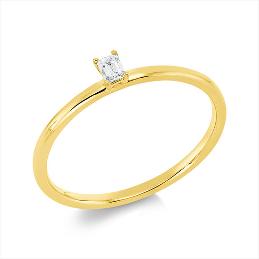Ring 18 kt GG, 1 Sm.schliff 0,09 ct, TW-si