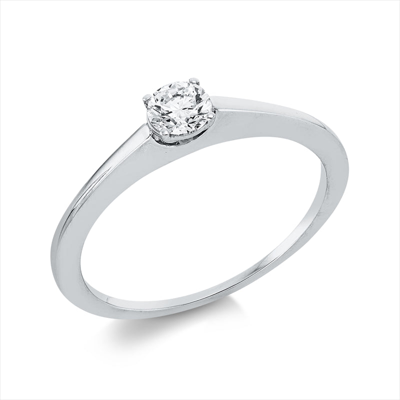 Ring 18 kt WG, 1 Brill. 0,25 ct, TW-si