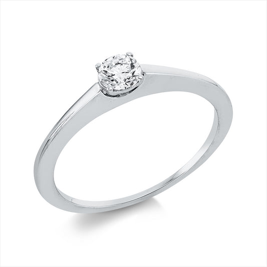 Ring 18 kt WG, 1 Brill. 0,25 ct, TW-si