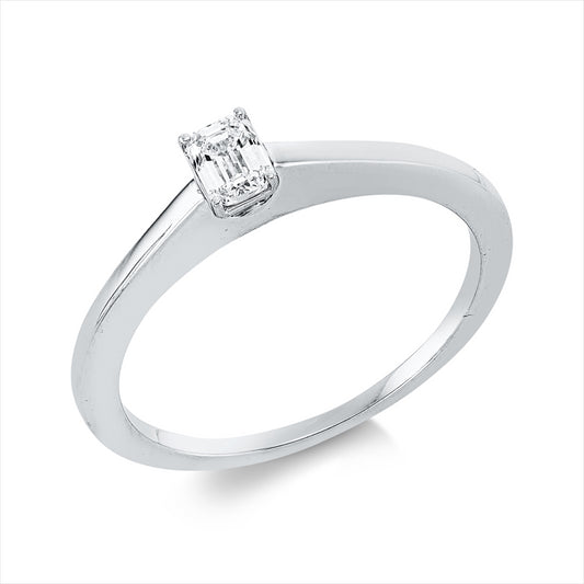 Ring 18 kt WG, 1 Sm.schliff 0,25 ct, TW-si