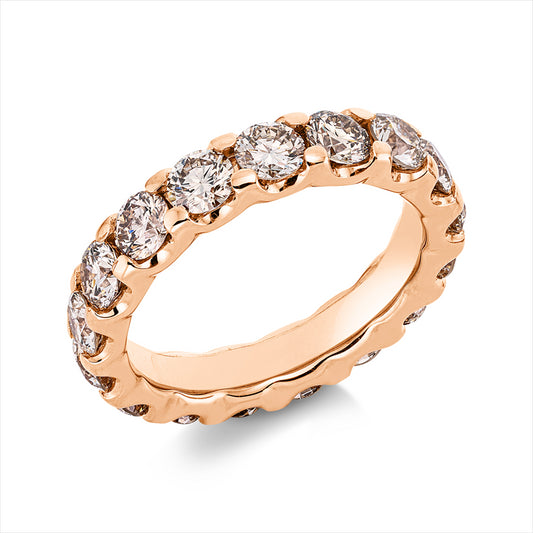 Ring 18 kt RG, Premium Edition, 17 Brill. 3,57 ct, braun-si