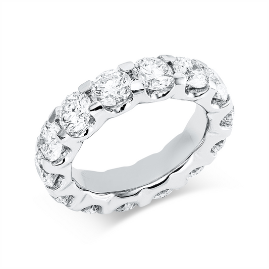 Ring 18 kt WG, Premium Edition, 14 GIA's, 12 Brill. 6,04 ct, TW-si, 2 Brill. 1,02 ct, E-si