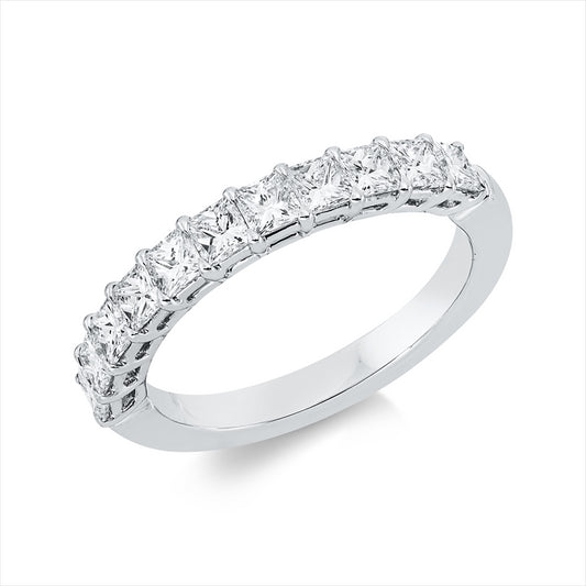 Ring 18 kt WG, 11 Princ. 1,00 ct, F-vsi/si