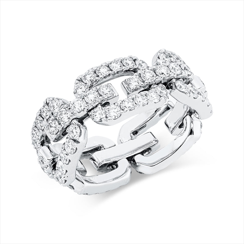 Ring 18 kt WG, 85 Brill. 2,31 ct, TW-vsi