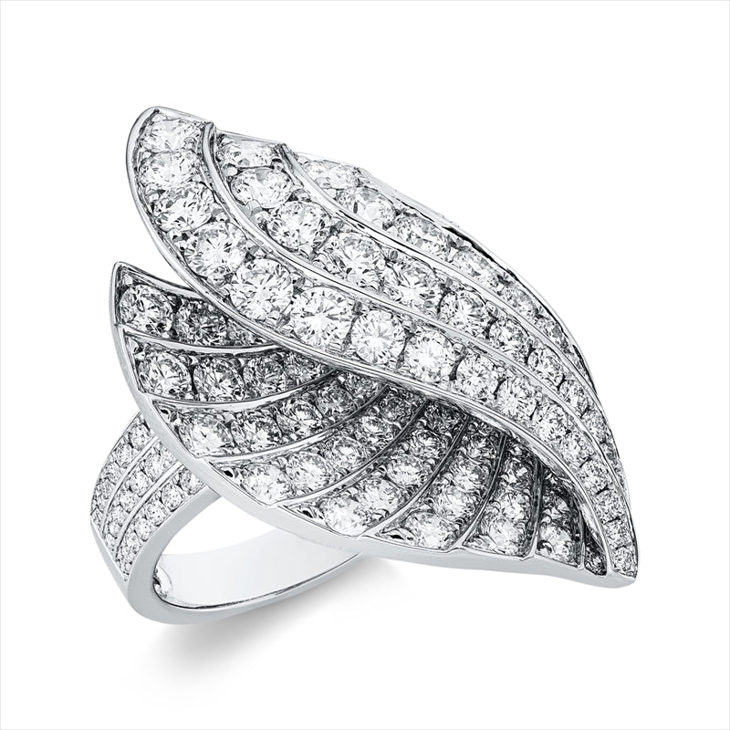 Ring 18 kt WG, 145 Brill. 4,26 ct, TW-vsi