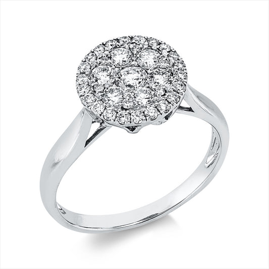 Ring 18 kt WG, 35 Brill. 0,67 ct, TW-si
