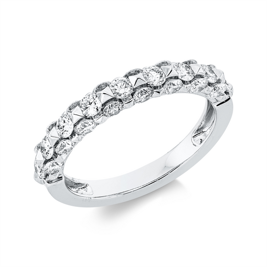 Ring 18 kt WG, 25 Brill. 1,18 ct, TW-si