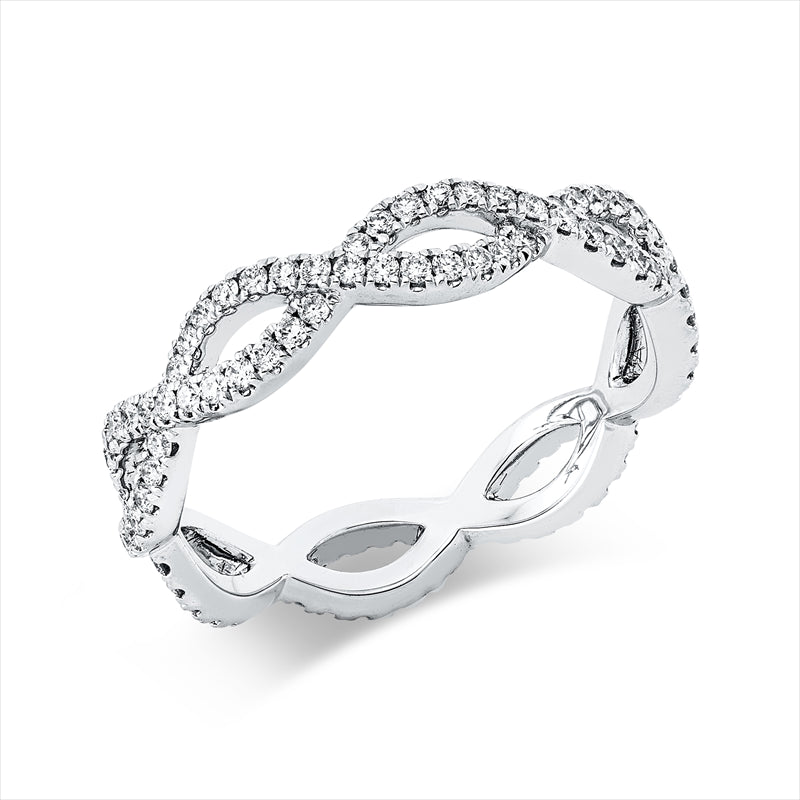 Ring 18 kt WG, 112 Brill. 0,56 ct, TW-vsi/si