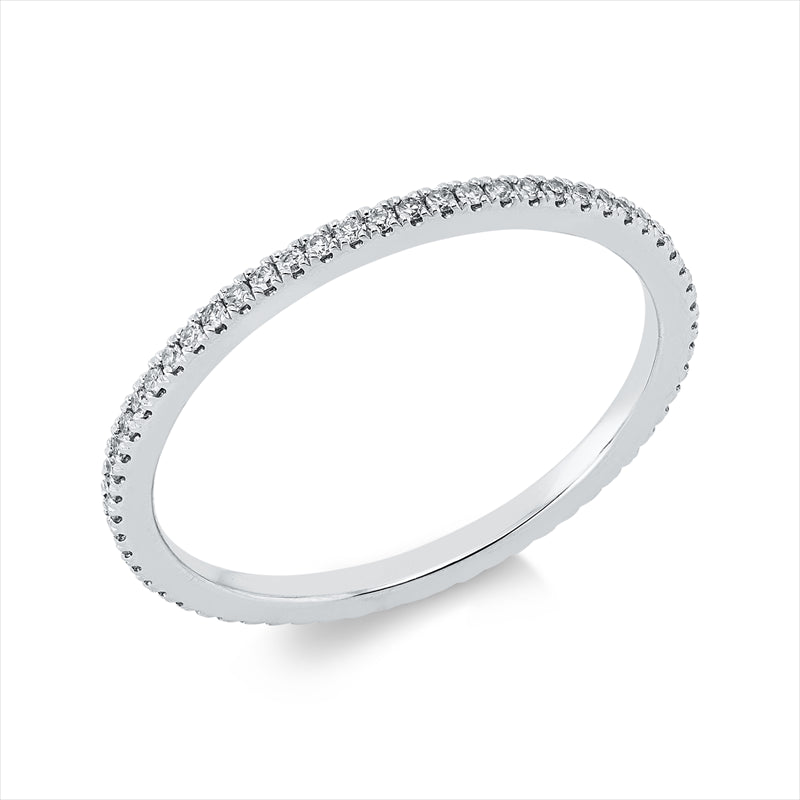 Ring 18 kt WG, 62 Dia. 0,18 ct, TW-pi