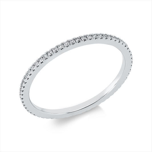 Ring 18 kt WG, 62 Dia. 0,18 ct, TW-pi
