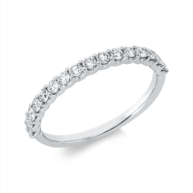 Ring 18 kt WG, 16 Brill. 0,39 ct, TW-si