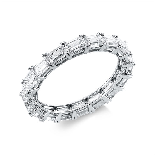 Ring 18 kt WG, 18 Sm.schliff 3,00 ct, TW-si