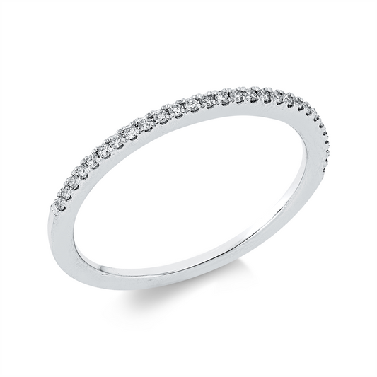 Ring 18 kt WG, 28 Brill. 0,11 ct, TW-si