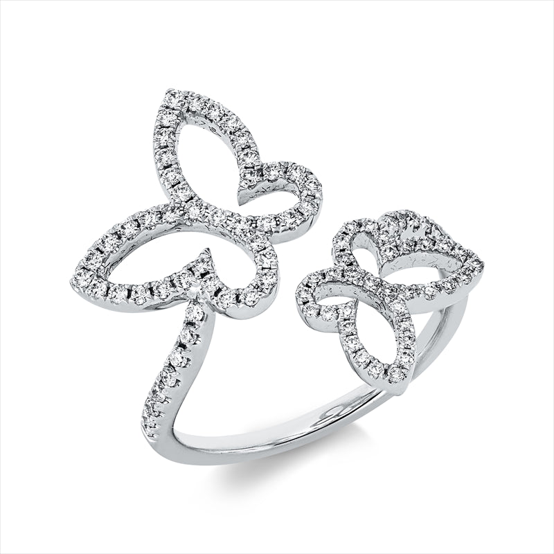 Ring 18 kt WG, 87 Brill. 0,36 ct, TW-si