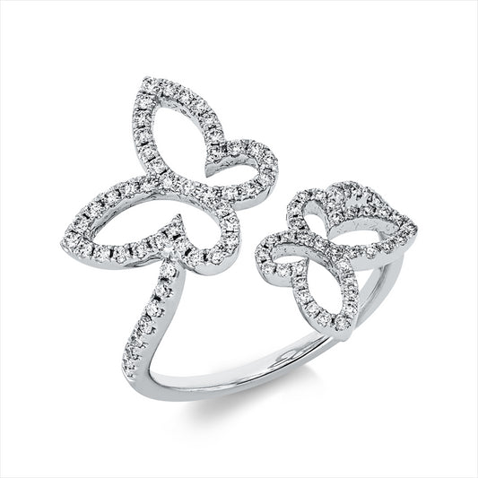 Ring 18 kt WG, 87 Brill. 0,36 ct, TW-si