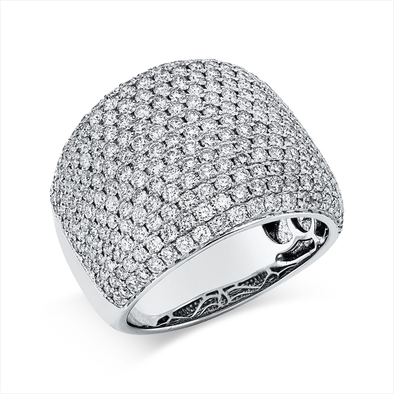 Ring 18 kt WG, 289 Brill. 2,59 ct, TW-si