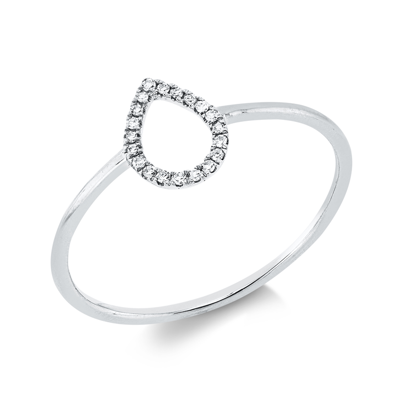 Ring 18 kt WG, 20 Dia., TW-si