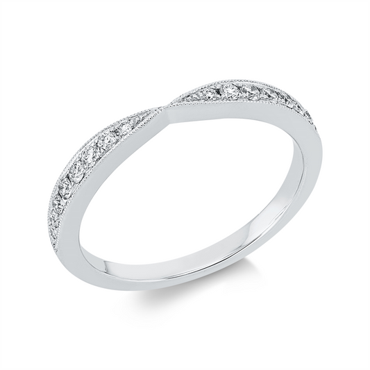 Ring 18 kt WG, 16 Brill. 0,20 ct, TW-si