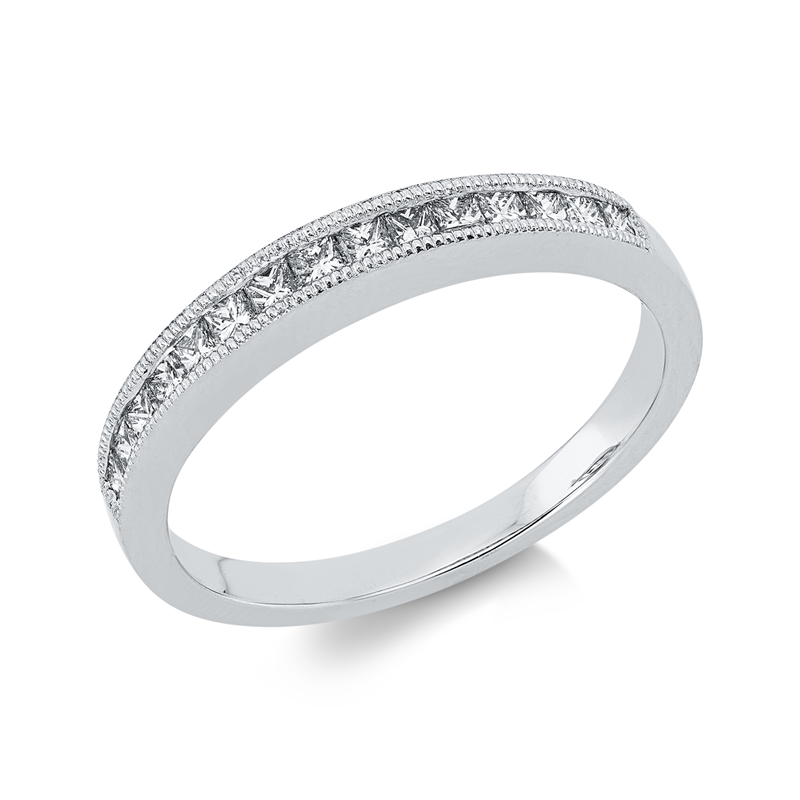 Ring 18 kt WG, 15 Princ. 0,32 ct, TW-si